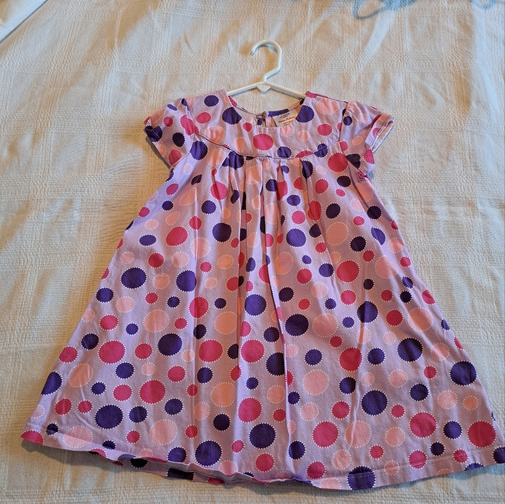 Polka Dot Kids Dress - Pink and Purple